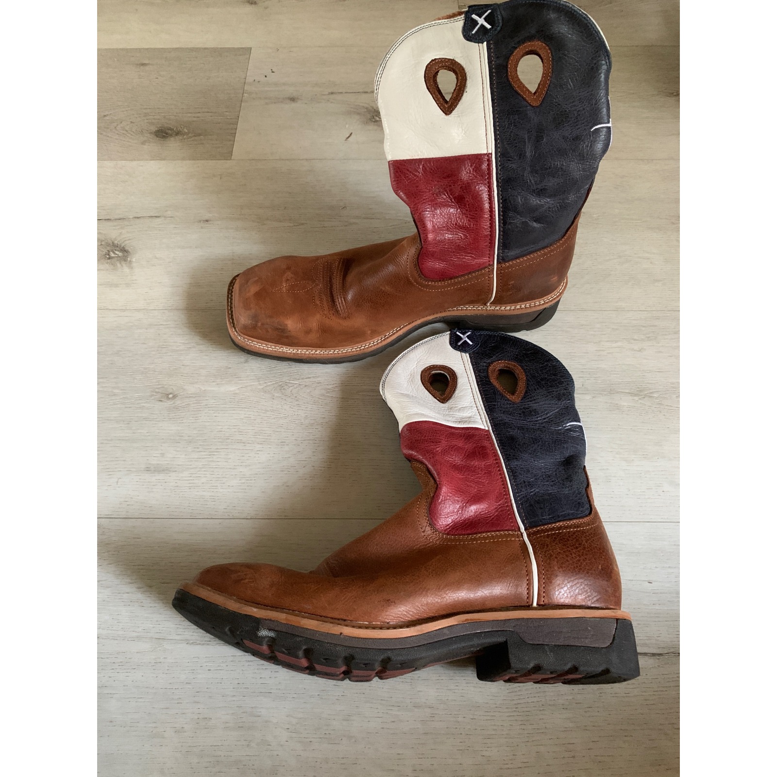 Twisted X Men's Texas Flag Western Work Boots 13ee Leather Mens Flag Cowboy